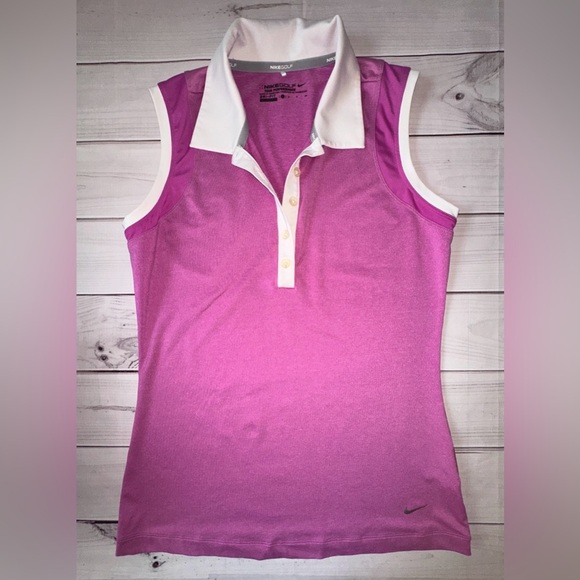 Nike Golf Dri-FIT Tour Performance Sleeveless Polo -Size Small Pickleball Tennis - Picture 1 of 5